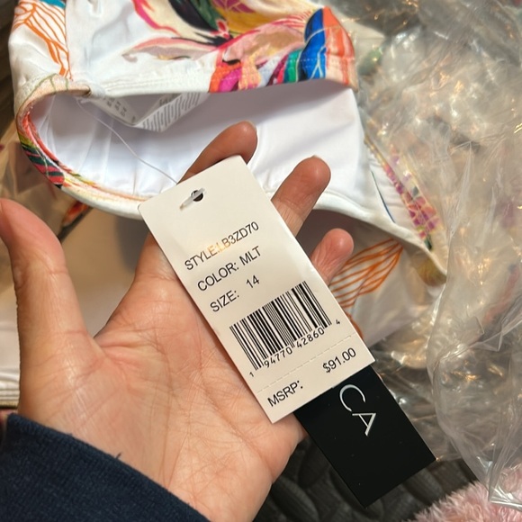 LA BLANCA Paradise Bikini Set Women's Size 14 - Picture 13 of 16